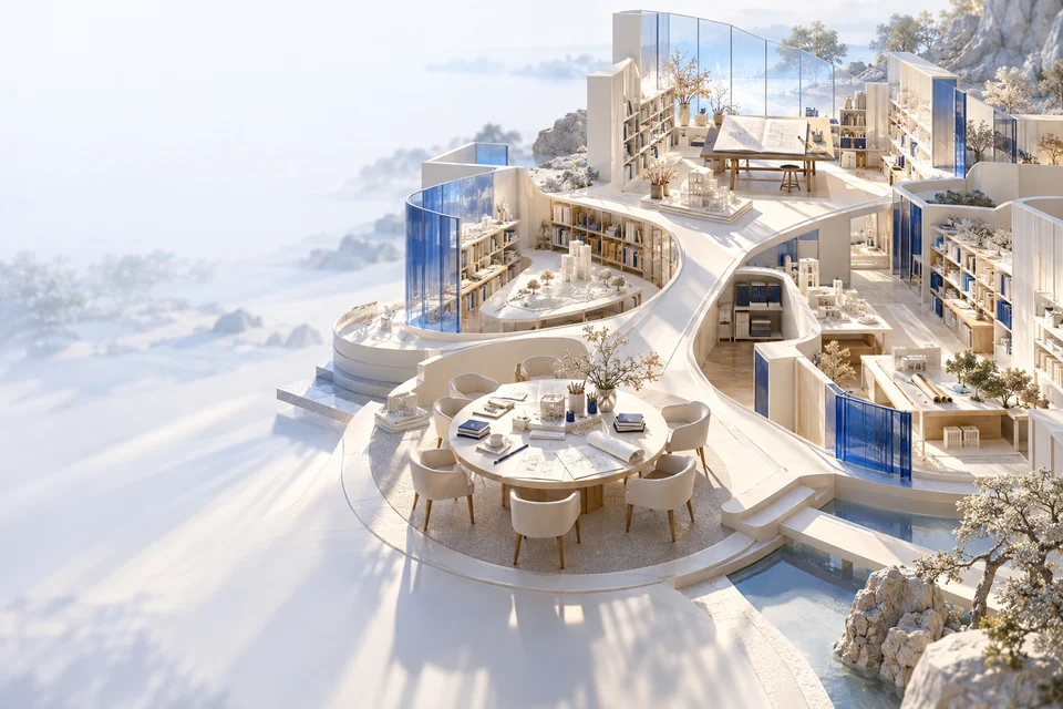 Conceptual architectural landscape for roadmap: ai notebook