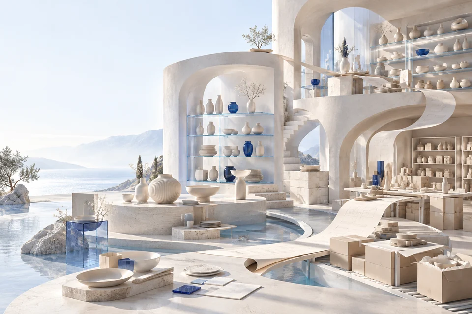 Conceptual architectural landscape for use cases: online store
